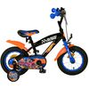 Hot Wheels Kinderfahrrad - Jungen - 12 Zoll - Schwarz Orange Blau - Zweihandbremsen