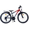 Volare XC Race Kinderfahrrad - 24 Zoll - 21 Gang - Rot/Grau