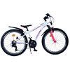 Volare XC Race Kinderfahrrad - 24 Zoll - 21 Gang - Weiß Pink