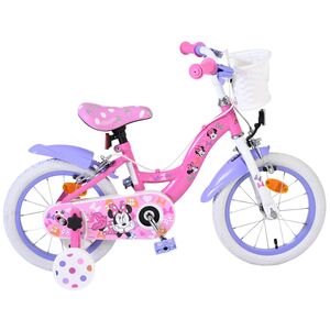 Disney Minnie Kinderfiets - Meisjes - 14 inch - Roze - Twee handremmen