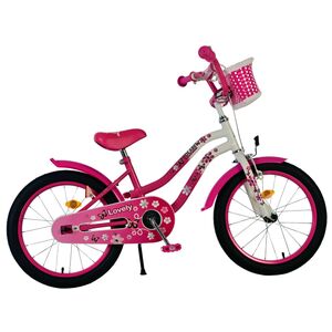 Volare Lovely Kinderfiets - Meisjes - 18 inch - Roze Wit