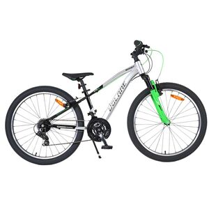Volare Boost Kinderfiets - 24 inch - 21 Speed - Zilver/Groen