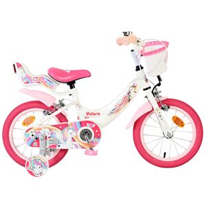 Volare Unicorn Kinderfiets - Meisjes - 14 inch - Wit - Twee Handremmen [CLONE]