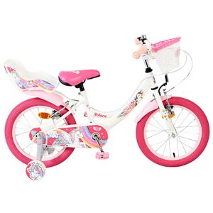 Volare Unicorn Kinderfiets - Meisjes - 16 inch - Wit - Twee Handremmen [CLONE]
