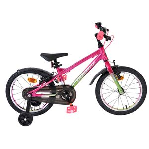 Volare Chrome Kinderfiets - Meisjes - 16 inch - Roze Groen - Twee Handremmen