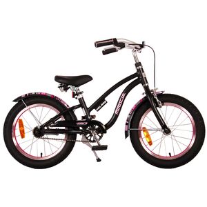 Volare Miracle Cruiser Kinderfahrrad - Mädchen - 16 Zoll - Mattschwarz - Prime Collection