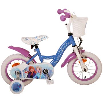 Disney Frozen 2 Kinderfahrrad - Mädchen - 30 cm - Blau / Lila