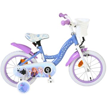 Disney Frozen 2 Kinderfiets - Meisjes - 14 inch - Blauw/Paars