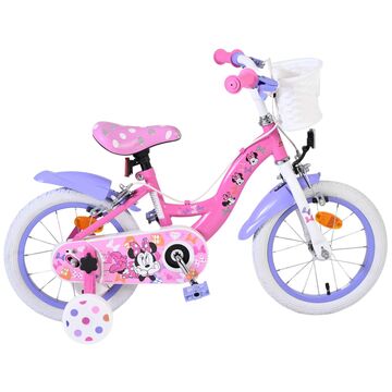 Disney Minnie Kinderfiets - Meisjes - 14 inch - Roze - Twee handremmen