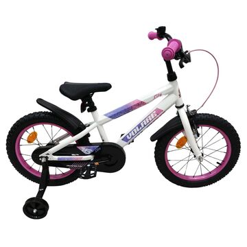 Volare Lily Kinderfiets - Meisjes - 16 inch - Wit Roze Paars