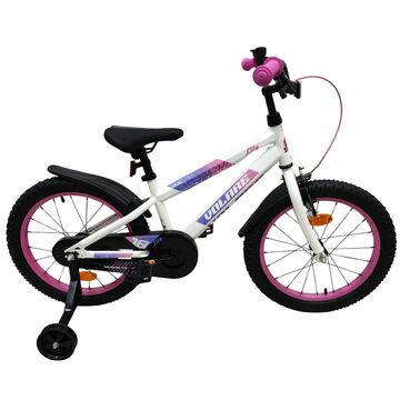 Volare Lily Kinderfiets - Meisjes - 18 inch - Wit Roze Paars
