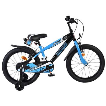 Volare Sportivo Kinderfiets - Jongens - 18 inch - Blauw Zwart - Twee Handremmen
