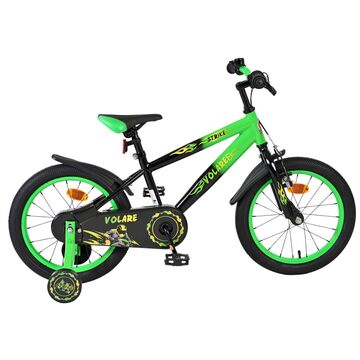 Volare Strike Kinderfiets - Jongens - 16 inch - Zwart Groen [CLONE]