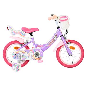 Volare Unicorn Kinderfiets - Meisjes - 14 inch - Paars - Twee Handremmen [CLONE]