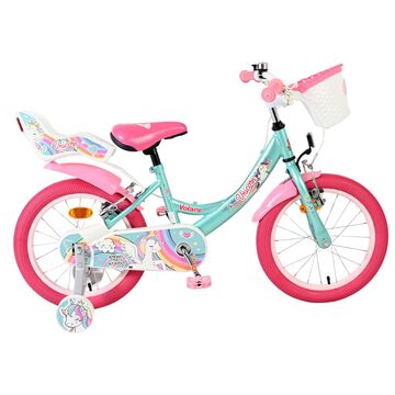 Volare Unicorn Kinderfiets - Meisjes - 16 inch - Groen - Twee Handremmen [CLONE]
