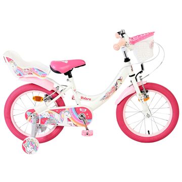 Volare Unicorn Kinderfiets - Meisjes - 16 inch - Wit - Twee Handremmen [CLONE]