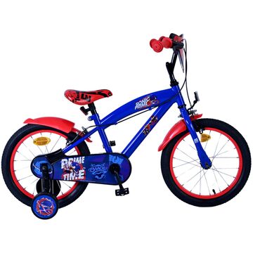 Sonic Prime Kinderfiets - Jongens - 16 inch - Blauw Rood - Twee handremmen