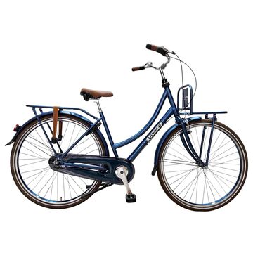 Volare Oma Classic Kinderfiets – Meisjes – 28 inch - S - Blauw - Nexus 3 versnellingen