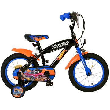 Hot Wheels Kinderfahrrad - Jungen - 14 Zoll - Schwarz Orange Blau