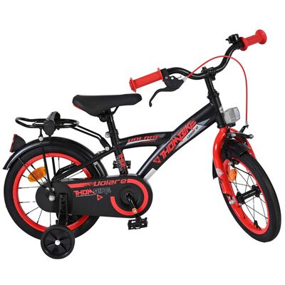 Volare Thombike Kinderfahrrad - Jungen - 14 Zoll - Schwarz Rot