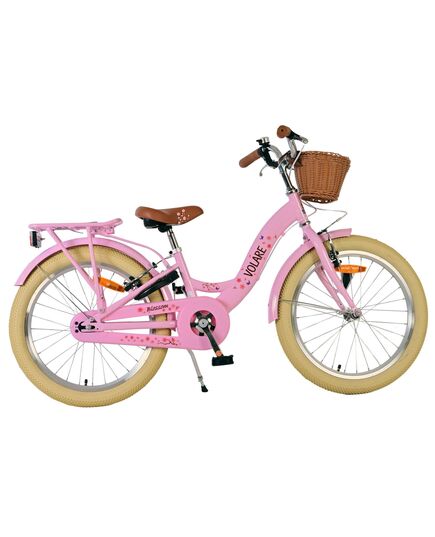Volare Blossom Kinderfahrrad - Mädchen - 20 Zoll - Rosa - Zweihandbremsen