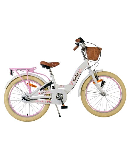 Volare Blossom Kinderfahrrad - Mädchen - 20 Zoll - Weiß - Nexus 3 Gänge