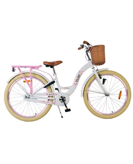 Volare Blossom Kinderfahrrad - Mädchen - 24 Zoll - Weiß