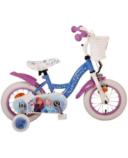 Disney Frozen 2 Kinderfahrrad - Mädchen - 30 cm - Blau / Lila