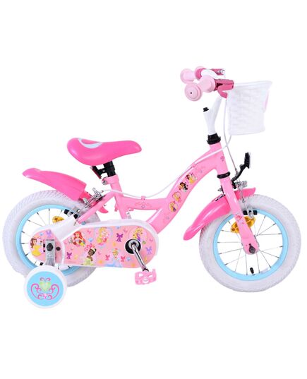 Disney Princess Kinderfahrrad - Mädchen - 12 Zoll - Rosa - Zwei Handbremsen