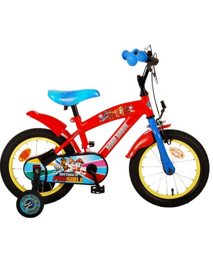 Paw Patrol Kinderfahrrad - Jungen - 14 Zoll - Rot/Blau