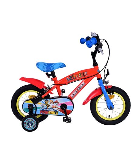 Paw Patrol Kinderfahrrad - Jungen - 14 Zoll - Blau - Zwei handbremsen