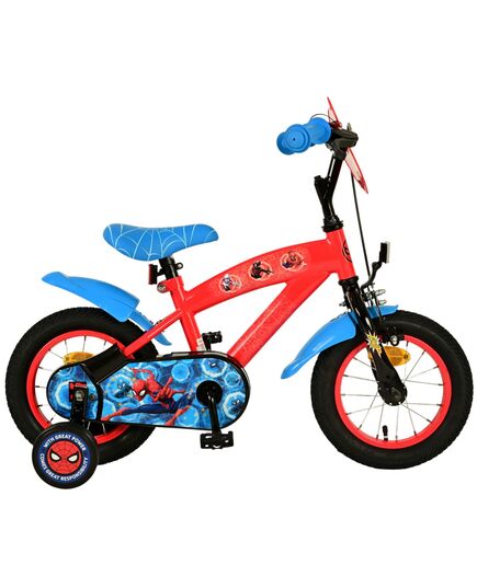 Spider-Man Kinderfahrrad - Jungen - 12 Zoll - Blau/Rot
