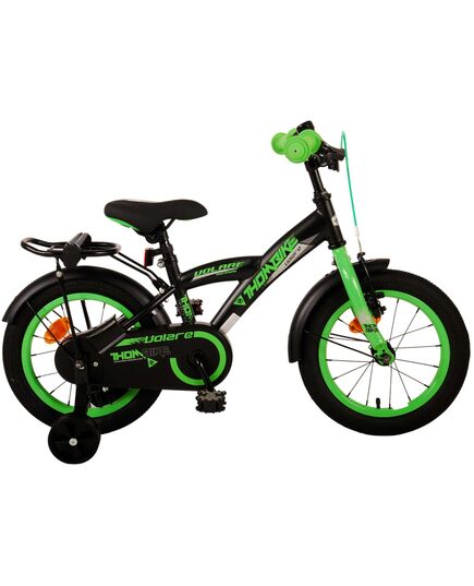 Volare Thombike Kinderfiets - Jongens - 14 inch - Zwart Groen