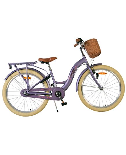 Volare Blossom Kinderfahrrad - Mädchen - 24 Zoll - Lila - 3 Gänge