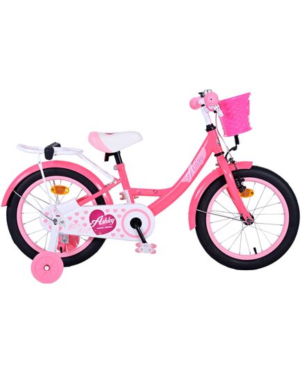 Volare Ashley Kinderfahrrad - Mädchen - 16 Zoll - Rosa/Rot