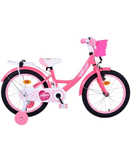Volare Ashley Kinderfahrrad - Mädchen - 18 Zoll - Rosa/Rot