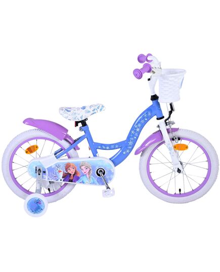 Disney Frozen 2 Kinderfahrrad - Mädchen - 16 Zoll - Blau / Lila