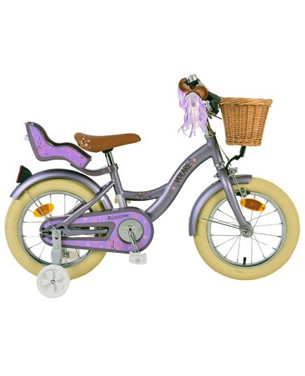 Volare Blossom Kinderfiets - Meisjes - 14 inch - Paars