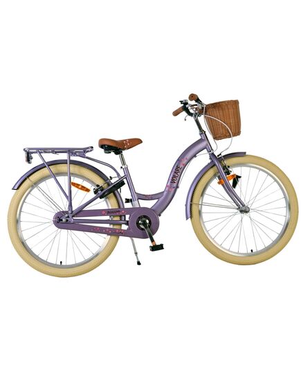 Volare Blossom Kinderfahrrad - Mädchen - 24 Zoll - Lila - Zwei Handbremsen