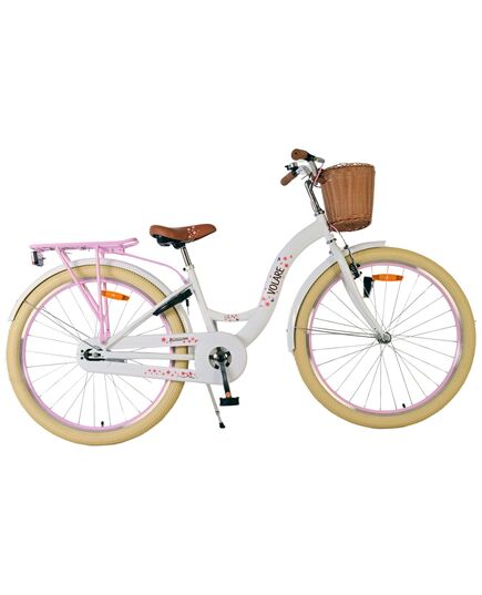 Volare Blossom Kinderfahrrad - Mädchen - 26 Zoll - Weiß