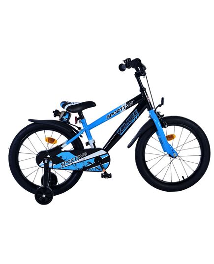 Volare Sportivo Kinderfahrrad - Jungen - 18 Zoll - Blau Schwarz