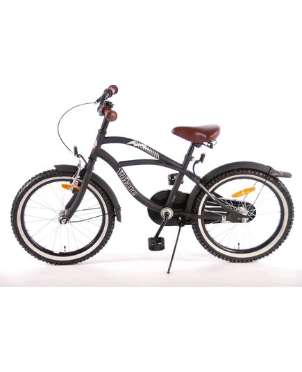 Volare Black Cruiser Kinderfahrrad - Jungen - 18 Zoll - Schwarz - 95% zusammengebaut