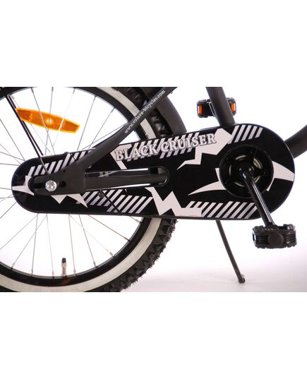 Volare Black Cruiser Kinderfahrrad - Jungen - 18 Zoll - Schwarz - 95% zusammengebaut