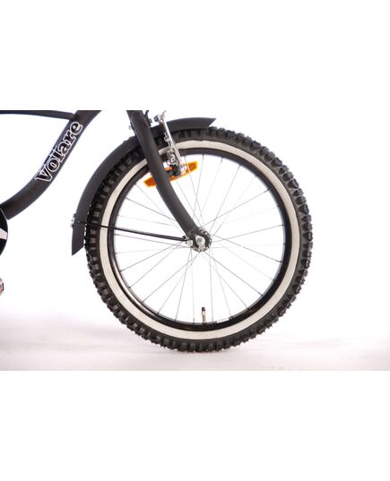 Volare Black Cruiser Kinderfahrrad - Jungen - 18 Zoll - Schwarz - 95% zusammengebaut