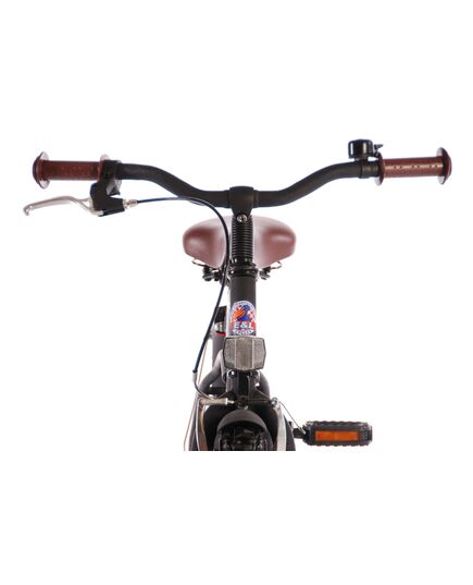 Volare Black Cruiser Kinderfahrrad - Jungen - 18 Zoll - Schwarz - 95% zusammengebaut