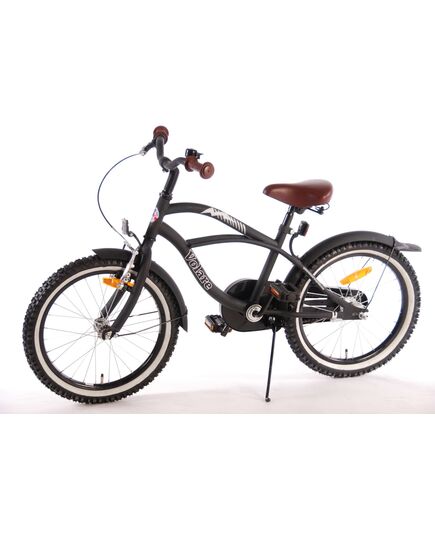 Volare Black Cruiser Kinderfahrrad - Jungen - 18 Zoll - Schwarz - 95% zusammengebaut