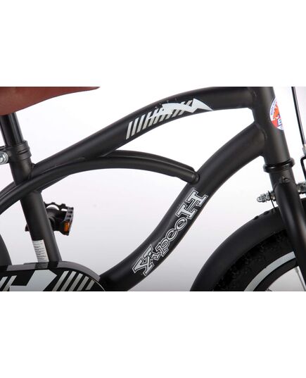 Volare Black Cruiser Kinderfahrrad - Jungen - 14 Zoll - Schwarz - 95% zusammengebaut