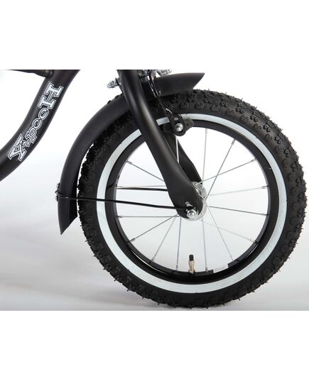 Volare Black Cruiser Kinderfahrrad - Jungen - 14 Zoll - Schwarz - 95% zusammengebaut
