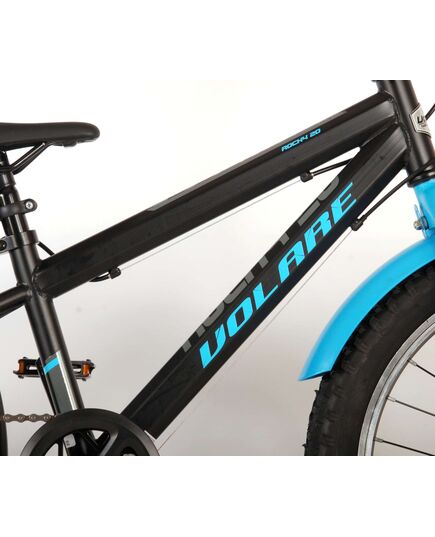 Volare Rocky Kinderfahrrad – 20 Zoll – Blau Schwarz – 85 % montiert – 6 Gänge – Prime Collection
