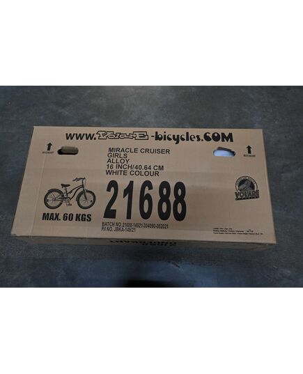 Volare Miracle Cruiser Kinderfahrrad – Mädchen – 16 Zoll – Weiß – Prime Collection